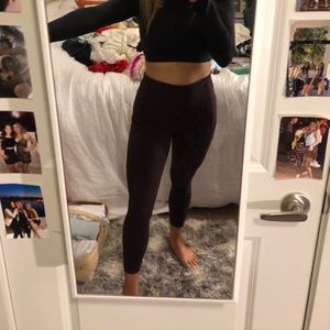 Maroon leggings